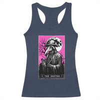 Plague Doctor Tarot Card Racerback Tank Top Mysterious Horror Death Occult Satanic - Wonder Print Shop