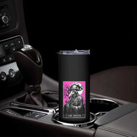 Plague Doctor Tarot Card Skinny Tumbler Mysterious Horror Death Occult Satanic - Wonder Print Shop
