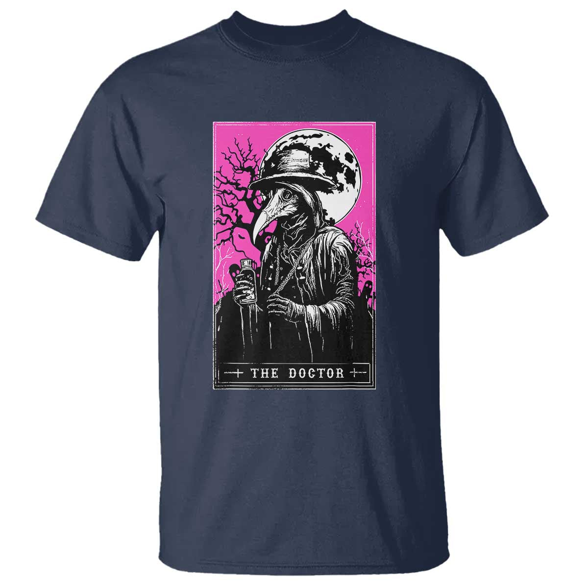 Plague Doctor Tarot Card T Shirt Mysterious Horror Death Occult Satanic - Wonder Print Shop