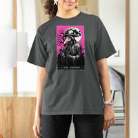 Plague Doctor Tarot Card T Shirt For Women Mysterious Horror Death Occult Satanic - Wonder Print Shop