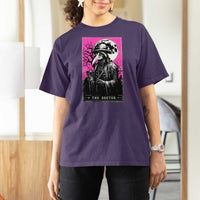 Plague Doctor Tarot Card T Shirt For Women Mysterious Horror Death Occult Satanic - Wonder Print Shop