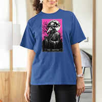 Plague Doctor Tarot Card T Shirt For Women Mysterious Horror Death Occult Satanic - Wonder Print Shop