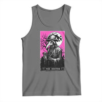 Plague Doctor Tarot Card Tank Top Mysterious Horror Death Occult Satanic - Wonder Print Shop