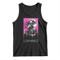 Plague Doctor Tarot Card Tank Top Mysterious Horror Death Occult Satanic - Wonder Print Shop