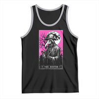 Plague Doctor Tarot Card Tank Top Mysterious Horror Death Occult Satanic - Wonder Print Shop