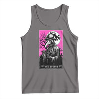 Plague Doctor Tarot Card Tank Top Mysterious Horror Death Occult Satanic - Wonder Print Shop