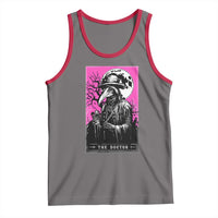 Plague Doctor Tarot Card Tank Top Mysterious Horror Death Occult Satanic - Wonder Print Shop