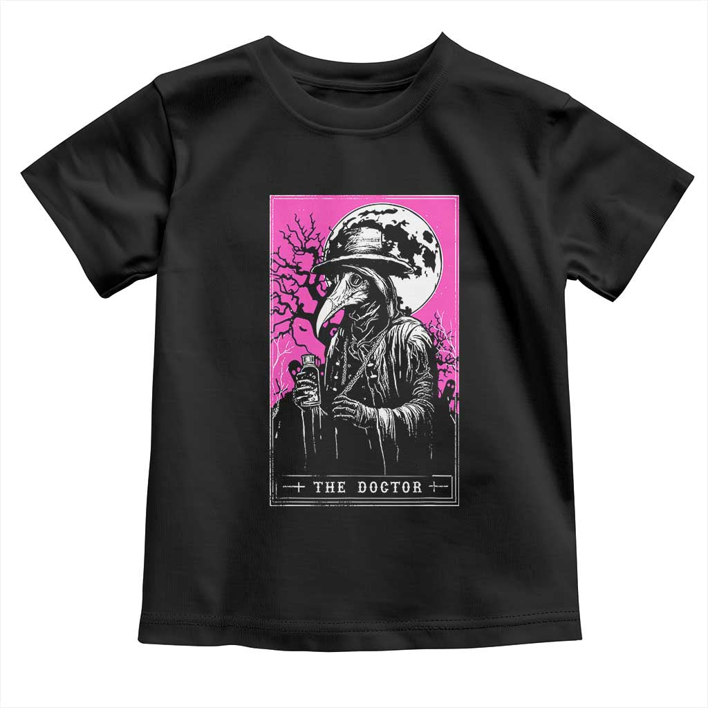 Plague Doctor Tarot Card Toddler T Shirt Mysterious Horror Death Occult Satanic - Wonder Print Shop