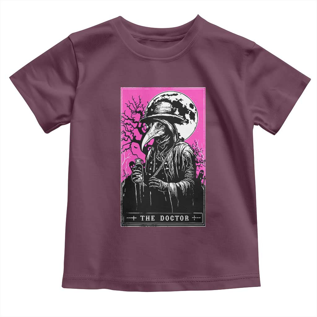 Plague Doctor Tarot Card Toddler T Shirt Mysterious Horror Death Occult Satanic - Wonder Print Shop