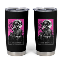 Plague Doctor Tarot Card Tumbler Cup Mysterious Horror Death Occult Satanic - Wonder Print Shop