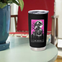 Plague Doctor Tarot Card Tumbler Cup Mysterious Horror Death Occult Satanic - Wonder Print Shop