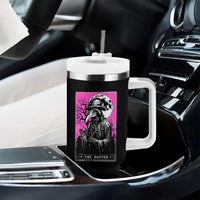 Plague Doctor Tarot Card Tumbler With Handle Mysterious Horror Death Occult Satanic - Wonder Print Shop