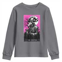 Plague Doctor Tarot Card Youth Sweatshirt Mysterious Horror Death Occult Satanic - Wonder Print Shop