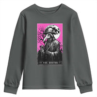 Plague Doctor Tarot Card Youth Sweatshirt Mysterious Horror Death Occult Satanic - Wonder Print Shop