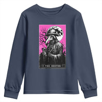 Plague Doctor Tarot Card Youth Sweatshirt Mysterious Horror Death Occult Satanic - Wonder Print Shop