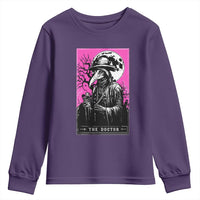 Plague Doctor Tarot Card Youth Sweatshirt Mysterious Horror Death Occult Satanic - Wonder Print Shop