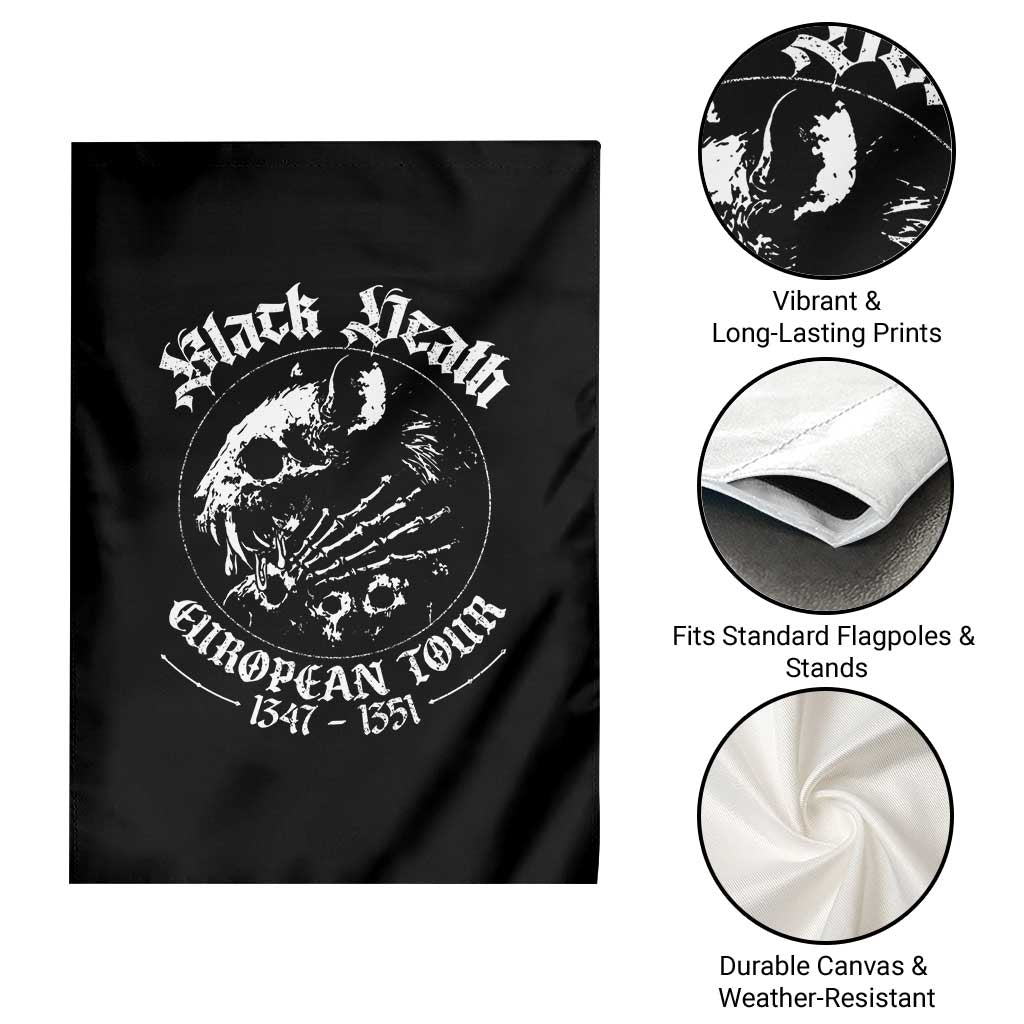 Plague Rat Garden Flag Black Death European Tour Medieval History Goth - Wonder Print Shop