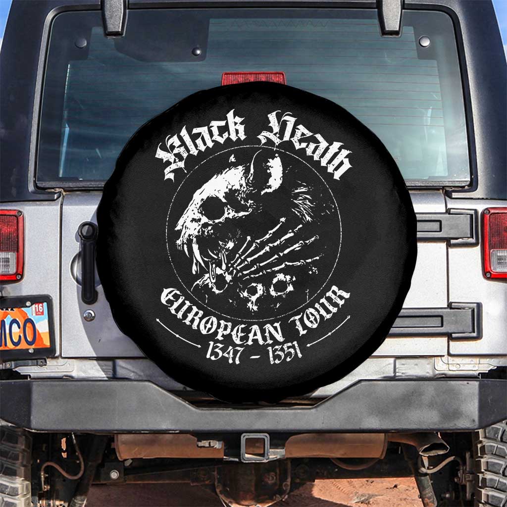 Plague Rat Spare Tire Cover Black Death European Tour Medieval History Goth - Wonder Print Shop