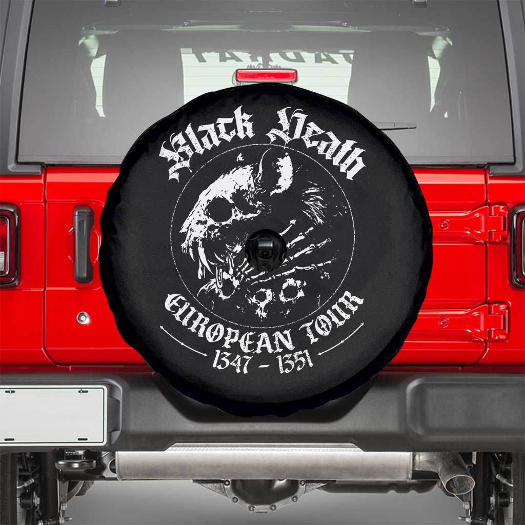 Plague Rat Spare Tire Cover Black Death European Tour Medieval History Goth - Wonder Print Shop