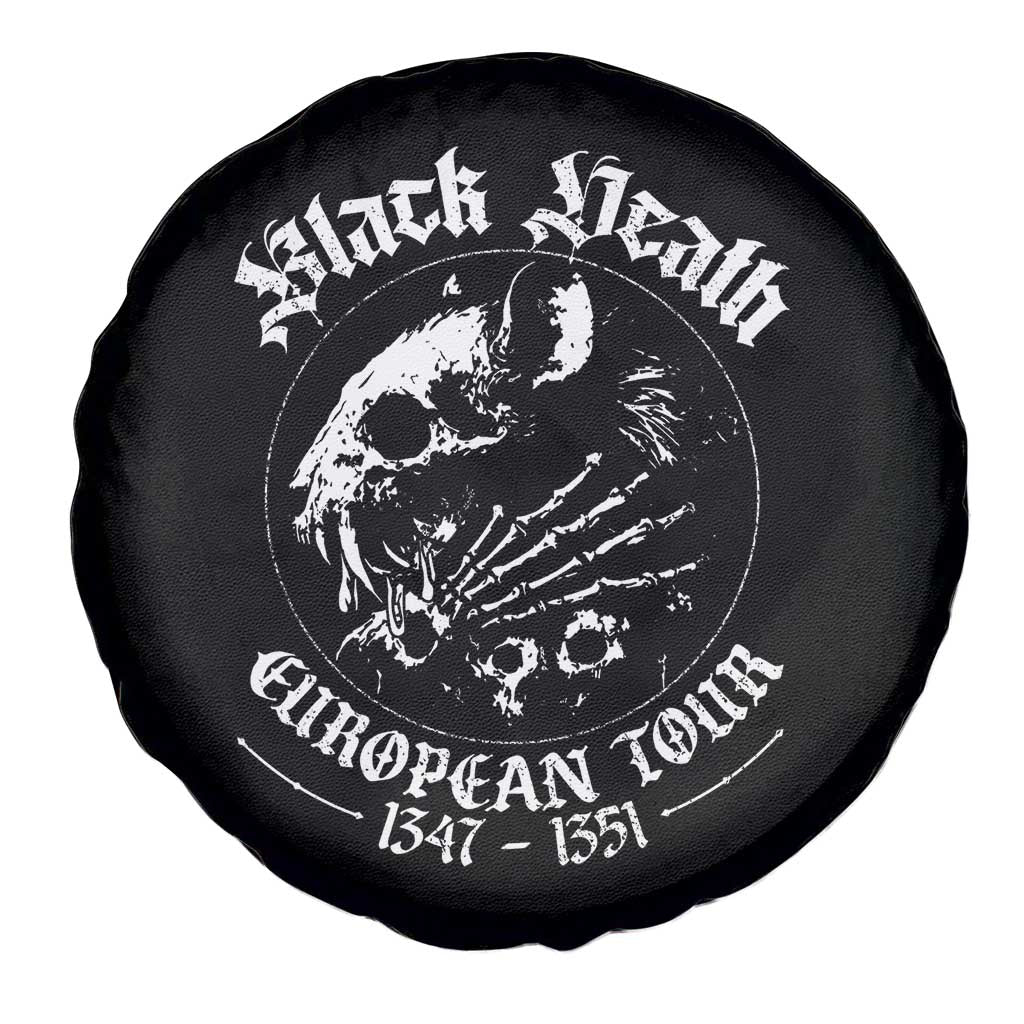 Plague Rat Spare Tire Cover Black Death European Tour Medieval History Goth - Wonder Print Shop