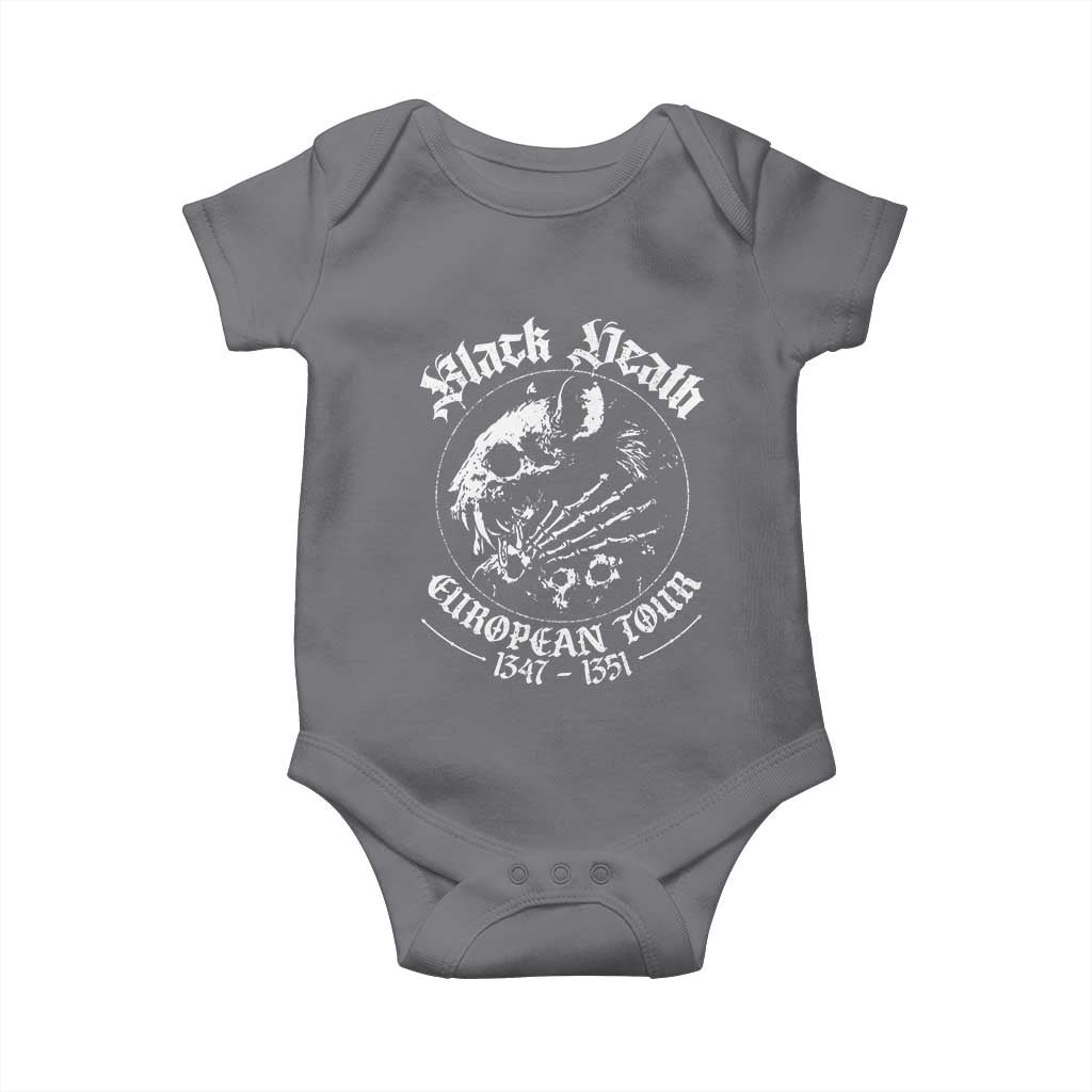 Plague Rat Baby Onesie Black Death European Tour Medieval History Goth - Wonder Print Shop