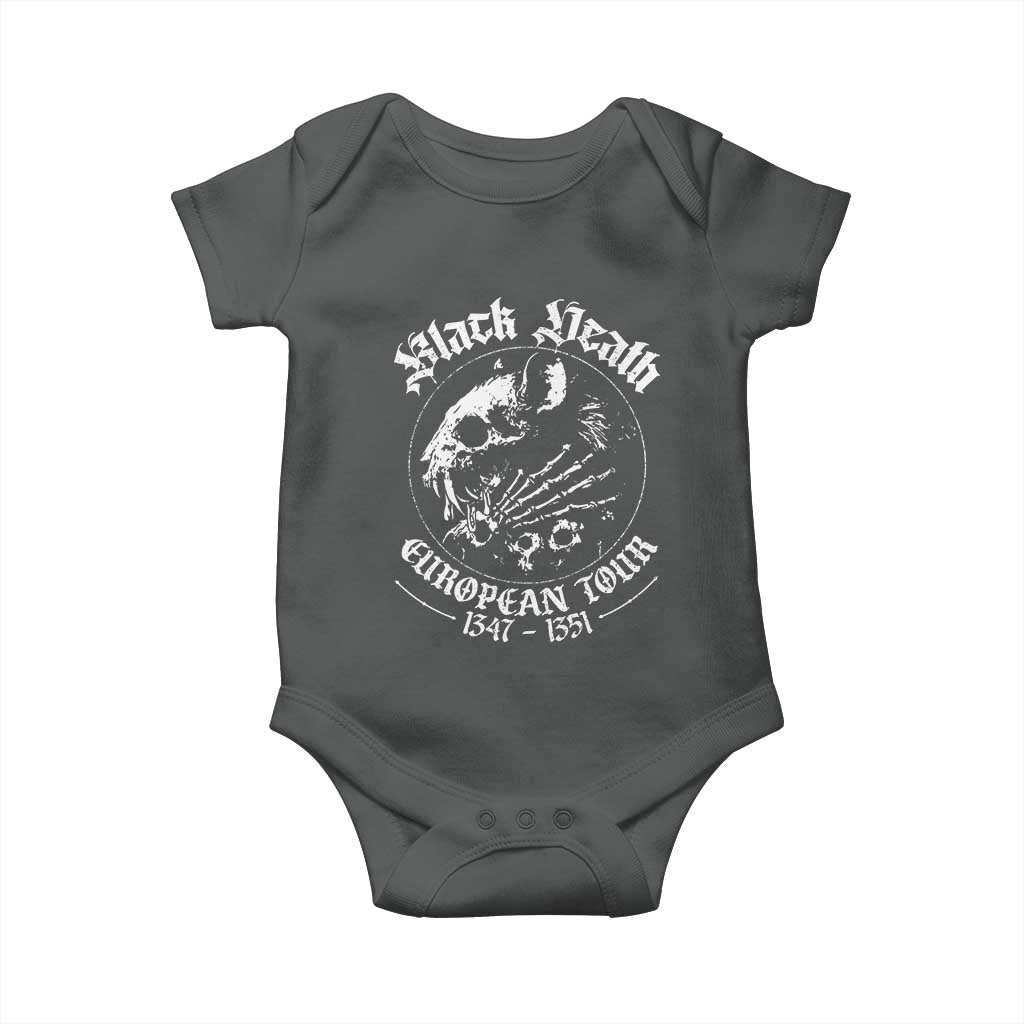 Plague Rat Baby Onesie Black Death European Tour Medieval History Goth - Wonder Print Shop