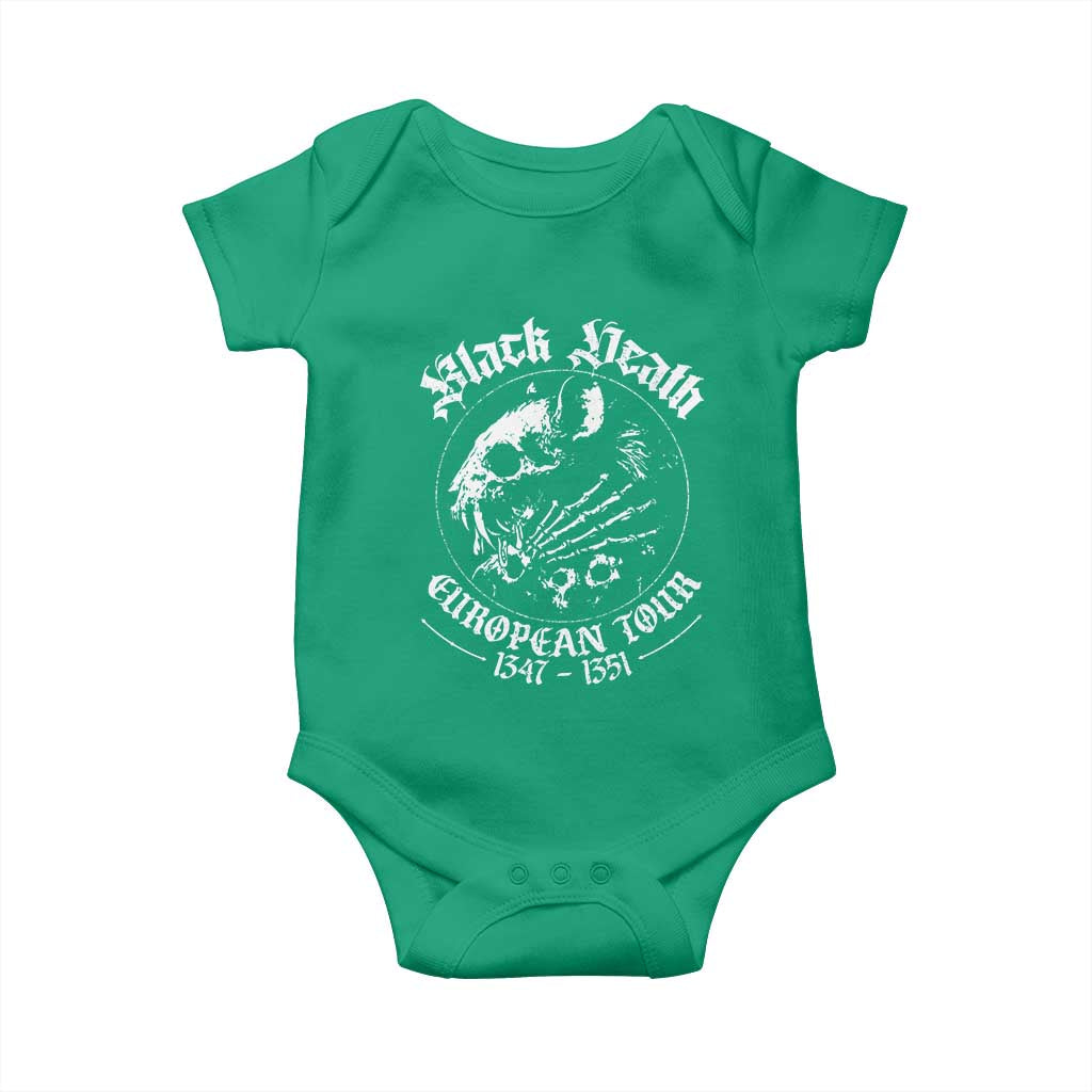Plague Rat Baby Onesie Black Death European Tour Medieval History Goth - Wonder Print Shop