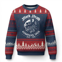 Plague Rat Ugly Christmas Sweater Black Death European Tour Medieval History Goth - Wonder Print Shop