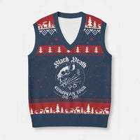 Plague Rat V-Neck Knit Sweater Vest Black Death European Tour Medieval History Goth - Wonder Print Shop