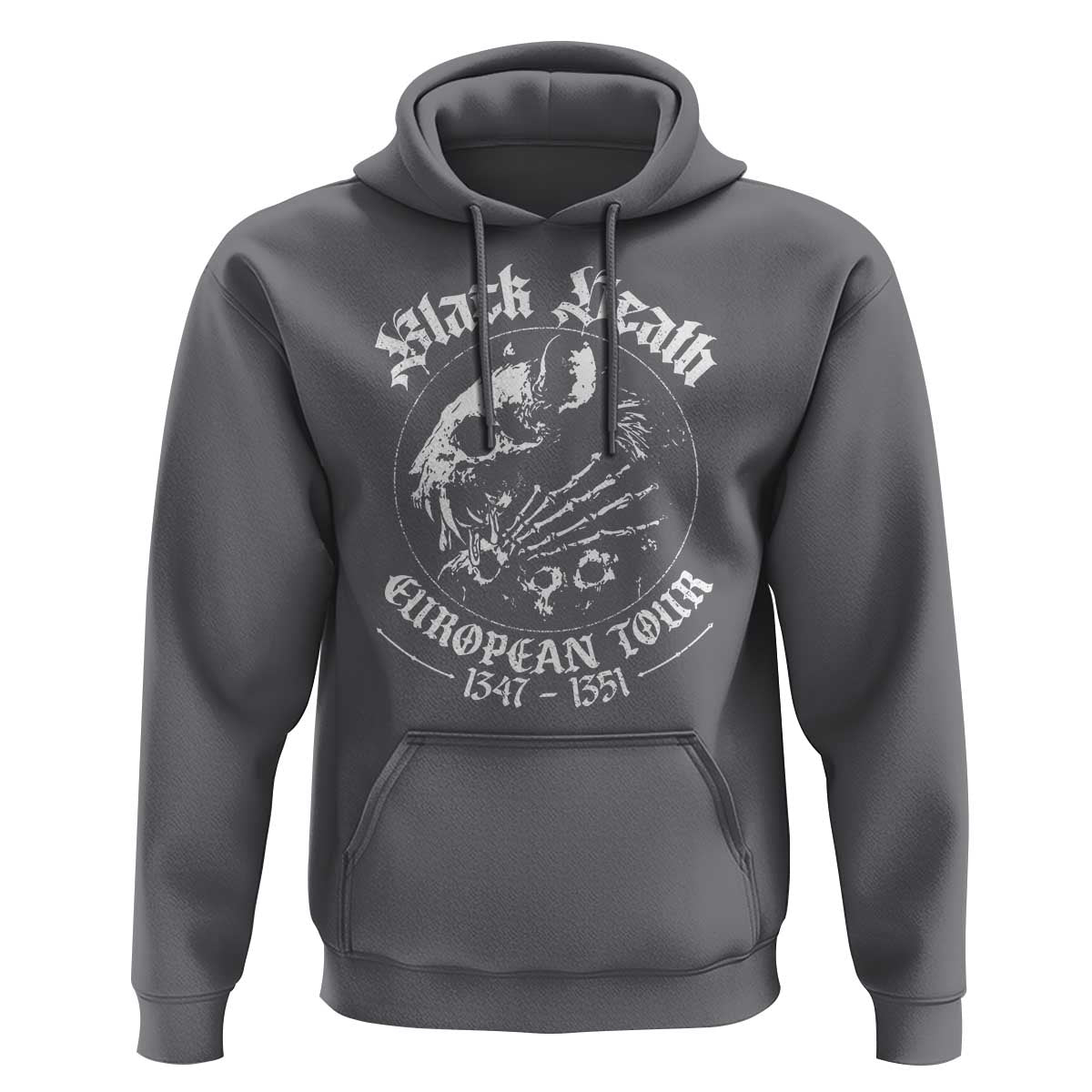 Plague Rat Hoodie Black Death European Tour Medieval History Goth - Wonder Print Shop