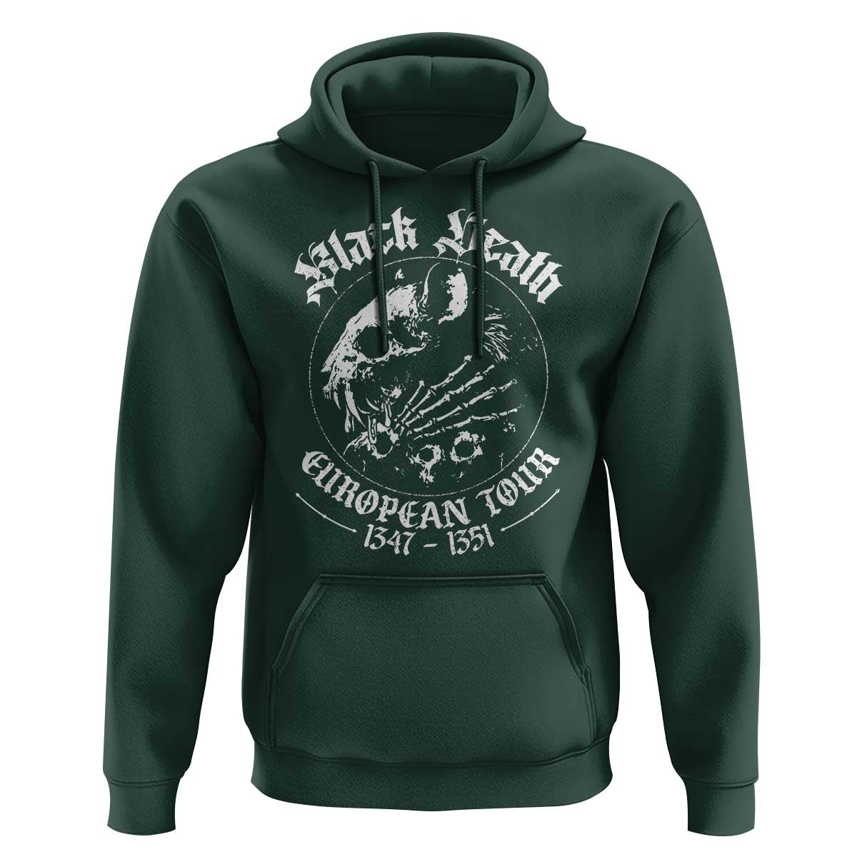 Plague Rat Hoodie Black Death European Tour Medieval History Goth - Wonder Print Shop