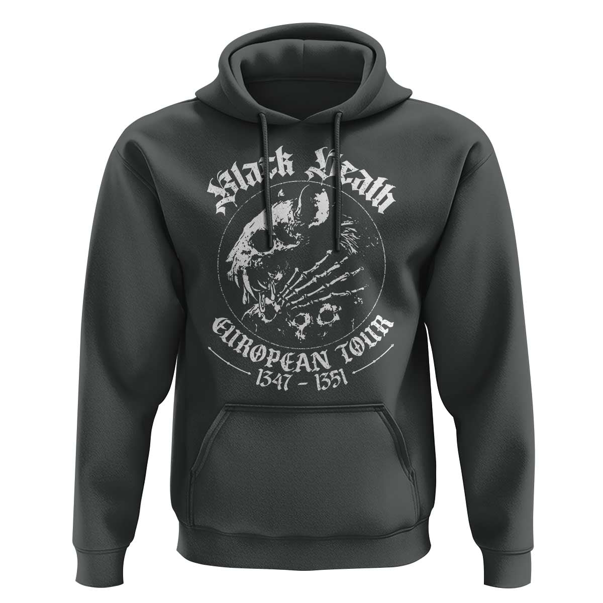 Plague Rat Hoodie Black Death European Tour Medieval History Goth - Wonder Print Shop