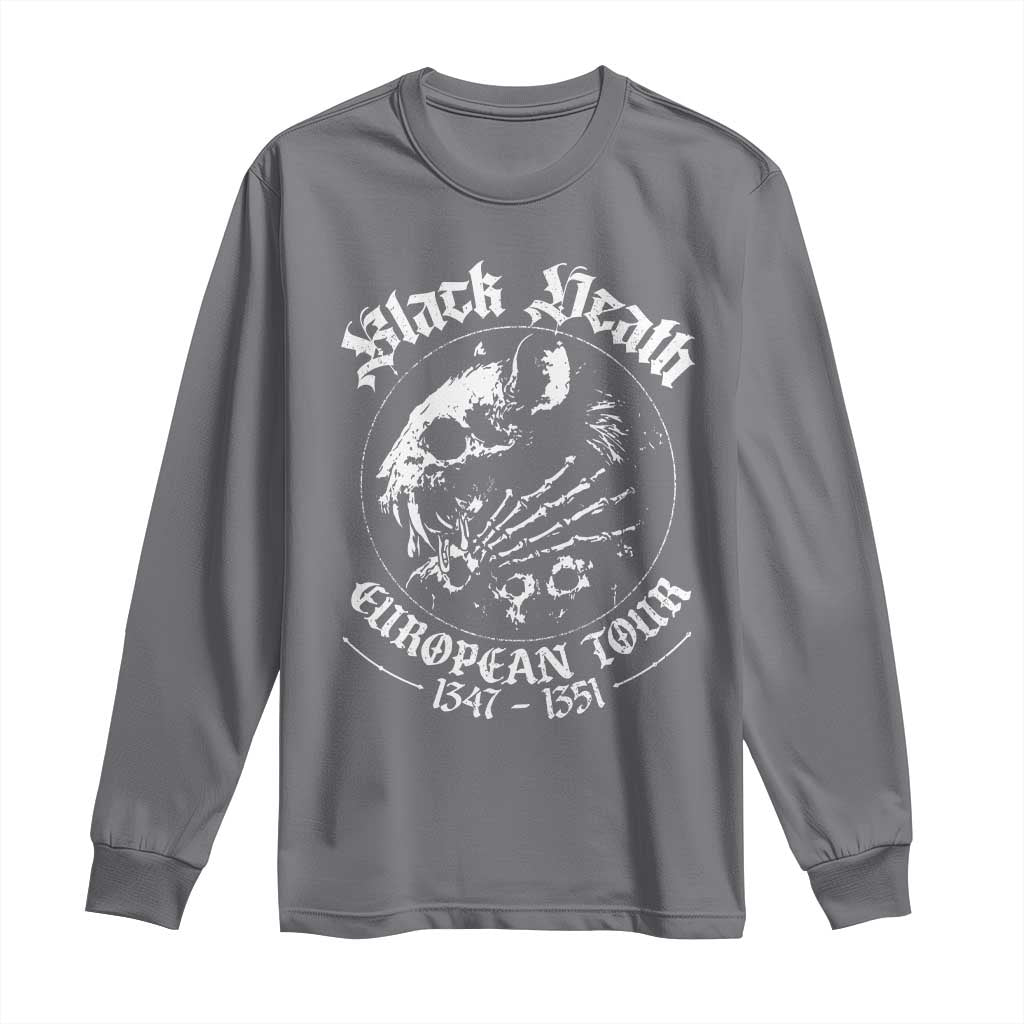 Plague Rat Long Sleeve Shirt Black Death European Tour Medieval History Goth - Wonder Print Shop