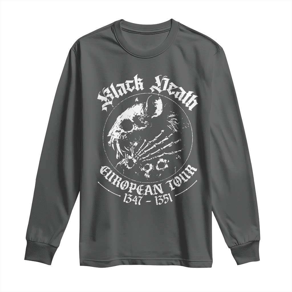 Plague Rat Long Sleeve Shirt Black Death European Tour Medieval History Goth - Wonder Print Shop