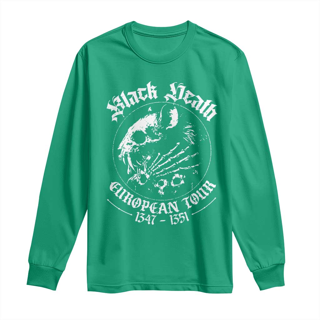 Plague Rat Long Sleeve Shirt Black Death European Tour Medieval History Goth - Wonder Print Shop