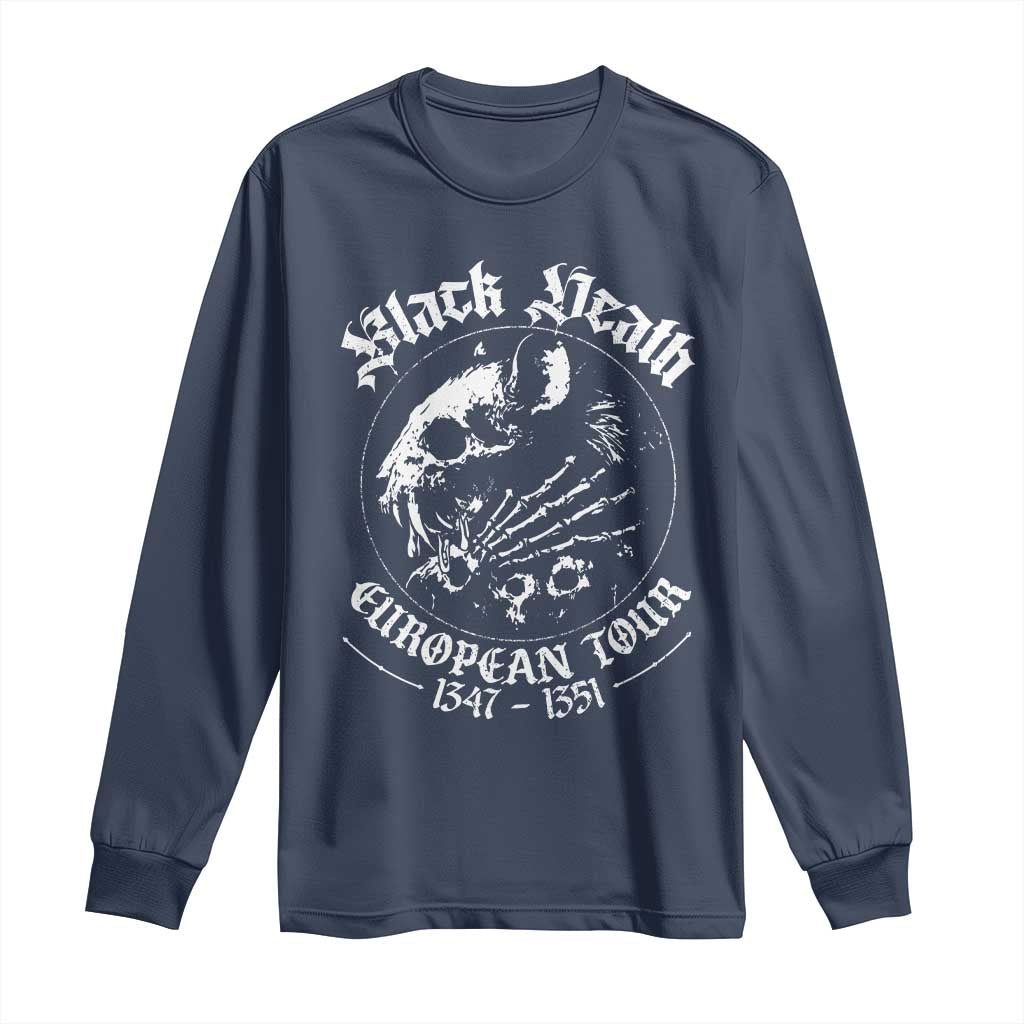 Plague Rat Long Sleeve Shirt Black Death European Tour Medieval History Goth - Wonder Print Shop