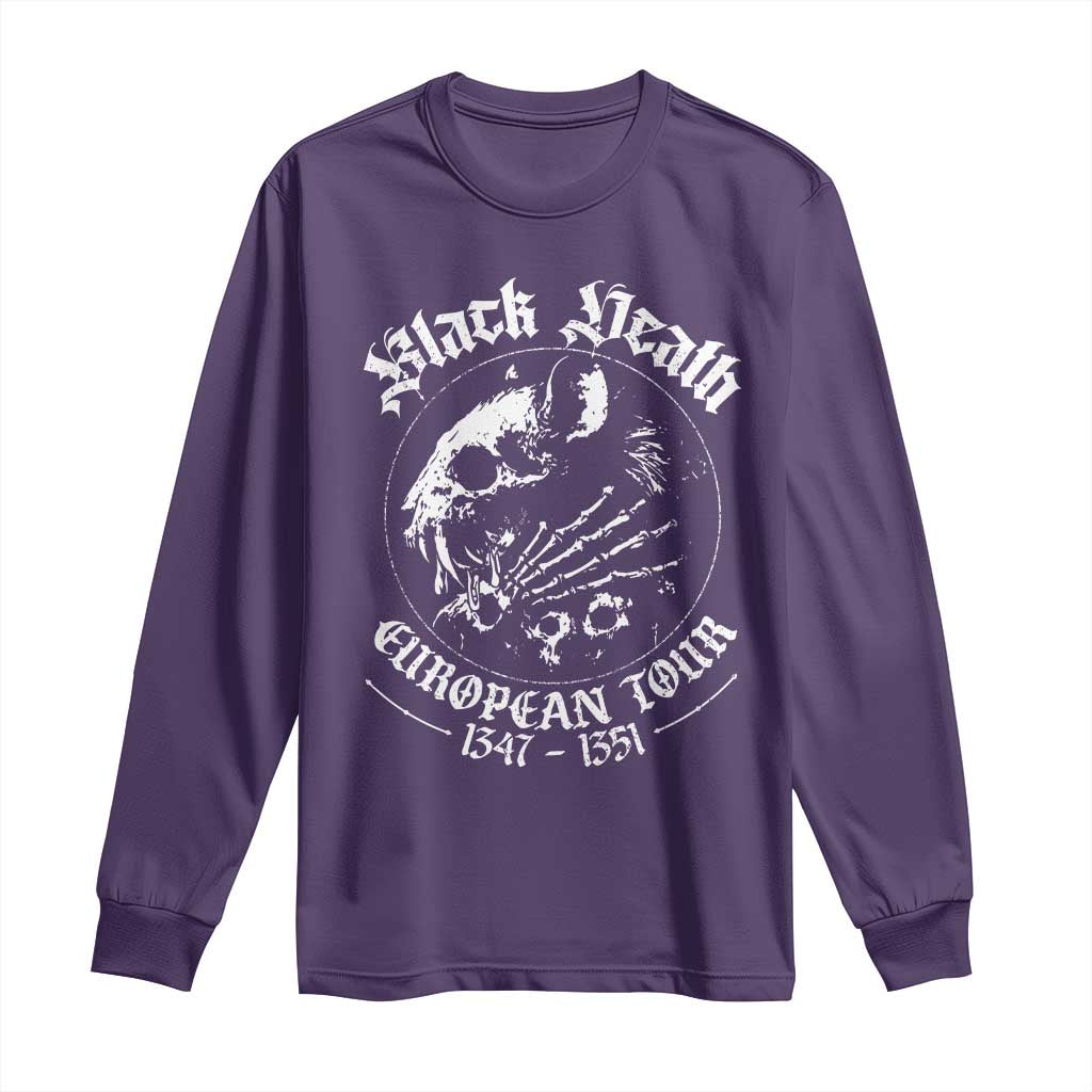 Plague Rat Long Sleeve Shirt Black Death European Tour Medieval History Goth - Wonder Print Shop