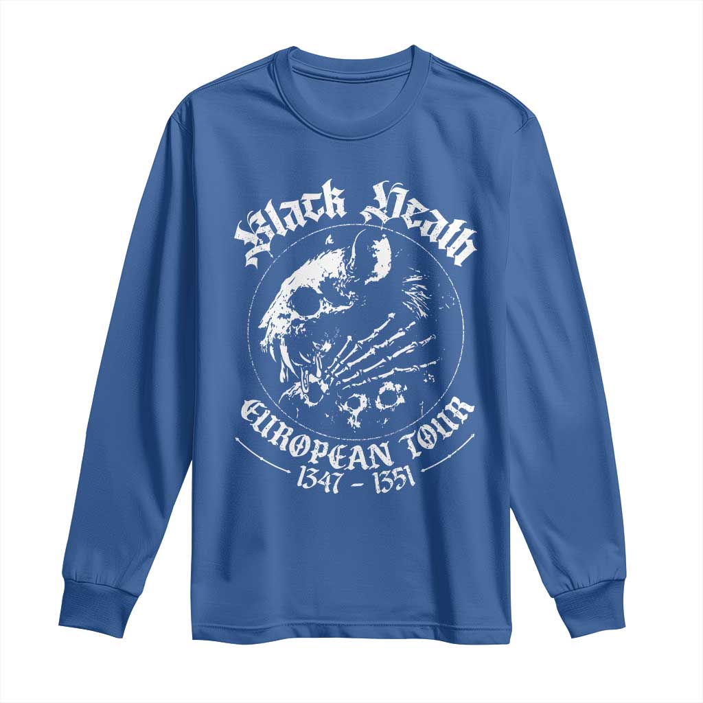 Plague Rat Long Sleeve Shirt Black Death European Tour Medieval History Goth - Wonder Print Shop