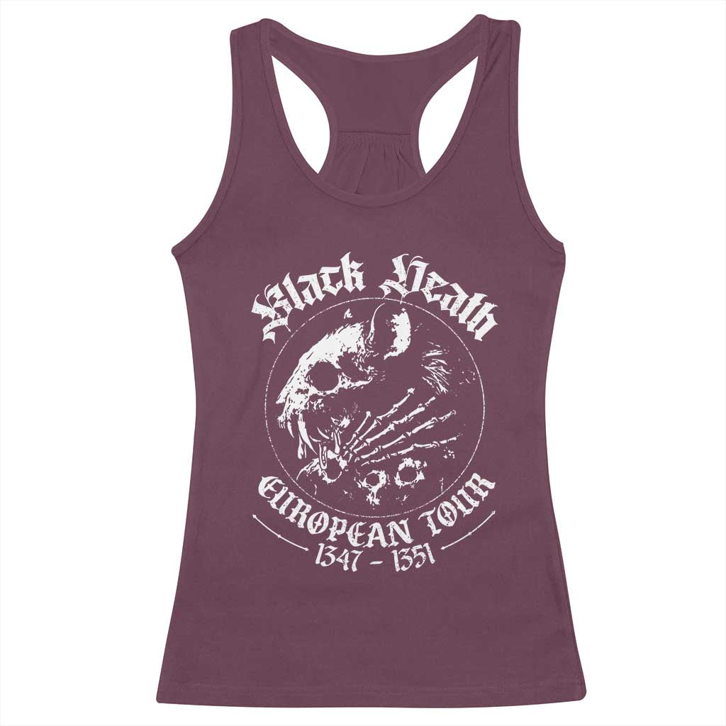 Plague Rat Racerback Tank Top Black Death European Tour Medieval History Goth - Wonder Print Shop