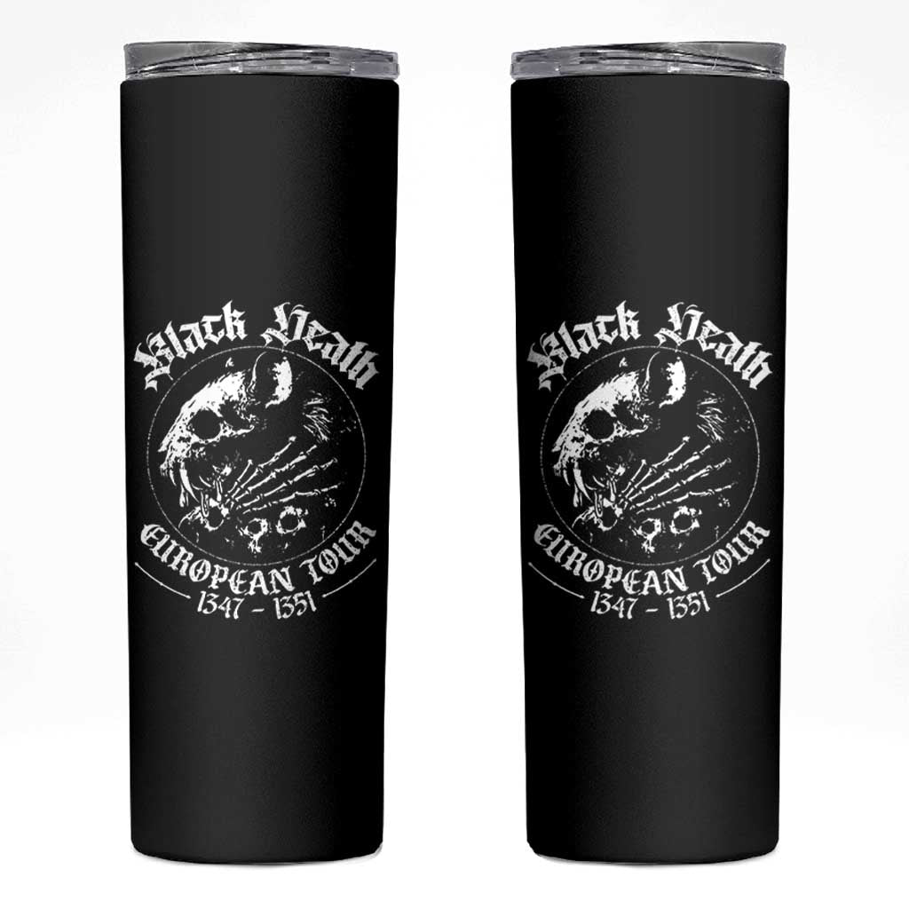 Plague Rat Skinny Tumbler Black Death European Tour Medieval History Goth - Wonder Print Shop