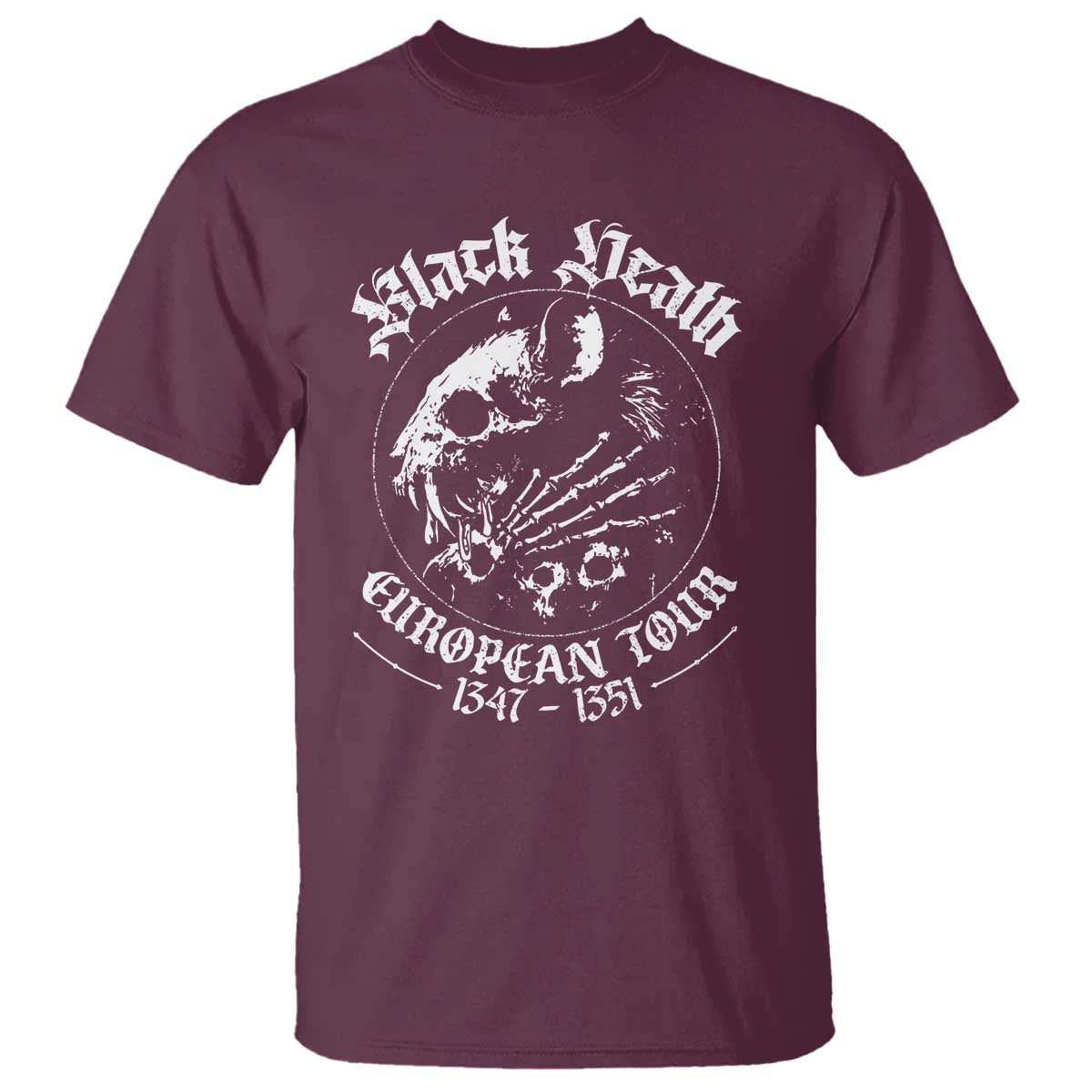 Plague Rat T Shirt Black Death European Tour Medieval History Goth - Wonder Print Shop