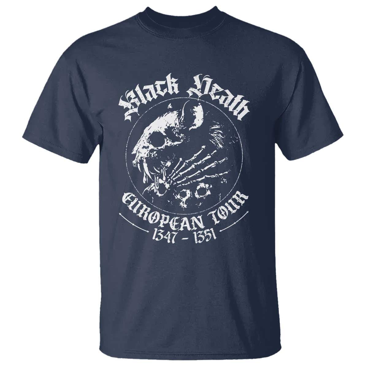 Plague Rat T Shirt Black Death European Tour Medieval History Goth - Wonder Print Shop