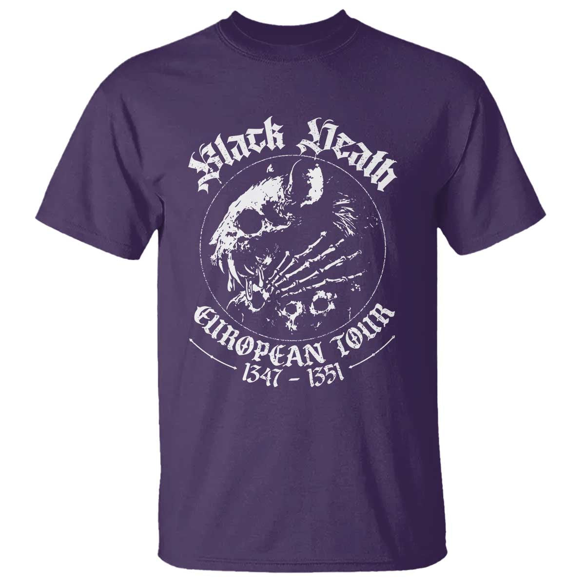 Plague Rat T Shirt Black Death European Tour Medieval History Goth - Wonder Print Shop