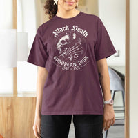 Plague Rat T Shirt For Women Black Death European Tour Medieval History Goth - Wonder Print Shop