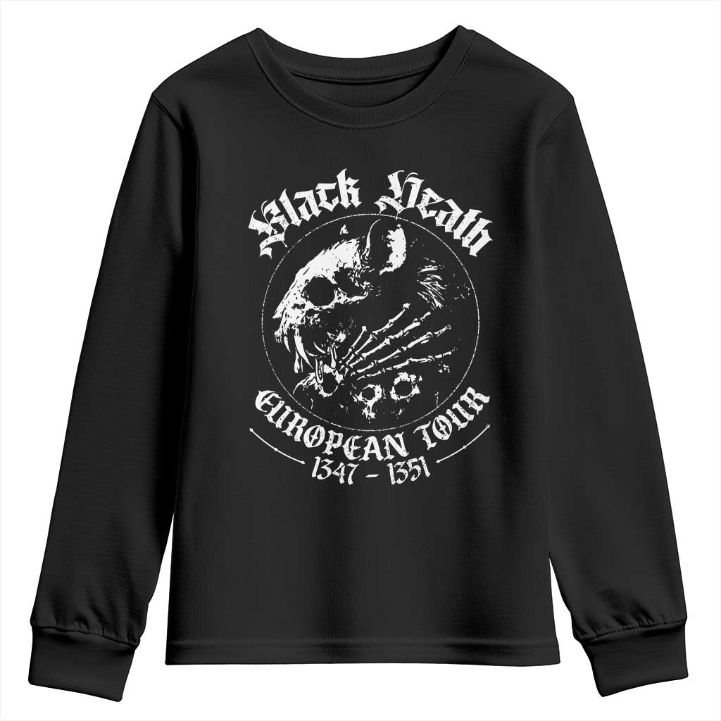 Plague Rat Youth Sweatshirt Black Death European Tour Medieval History Goth - Wonder Print Shop