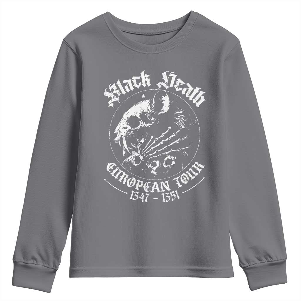 Plague Rat Youth Sweatshirt Black Death European Tour Medieval History Goth - Wonder Print Shop