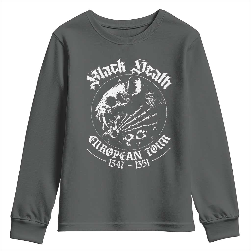 Plague Rat Youth Sweatshirt Black Death European Tour Medieval History Goth - Wonder Print Shop