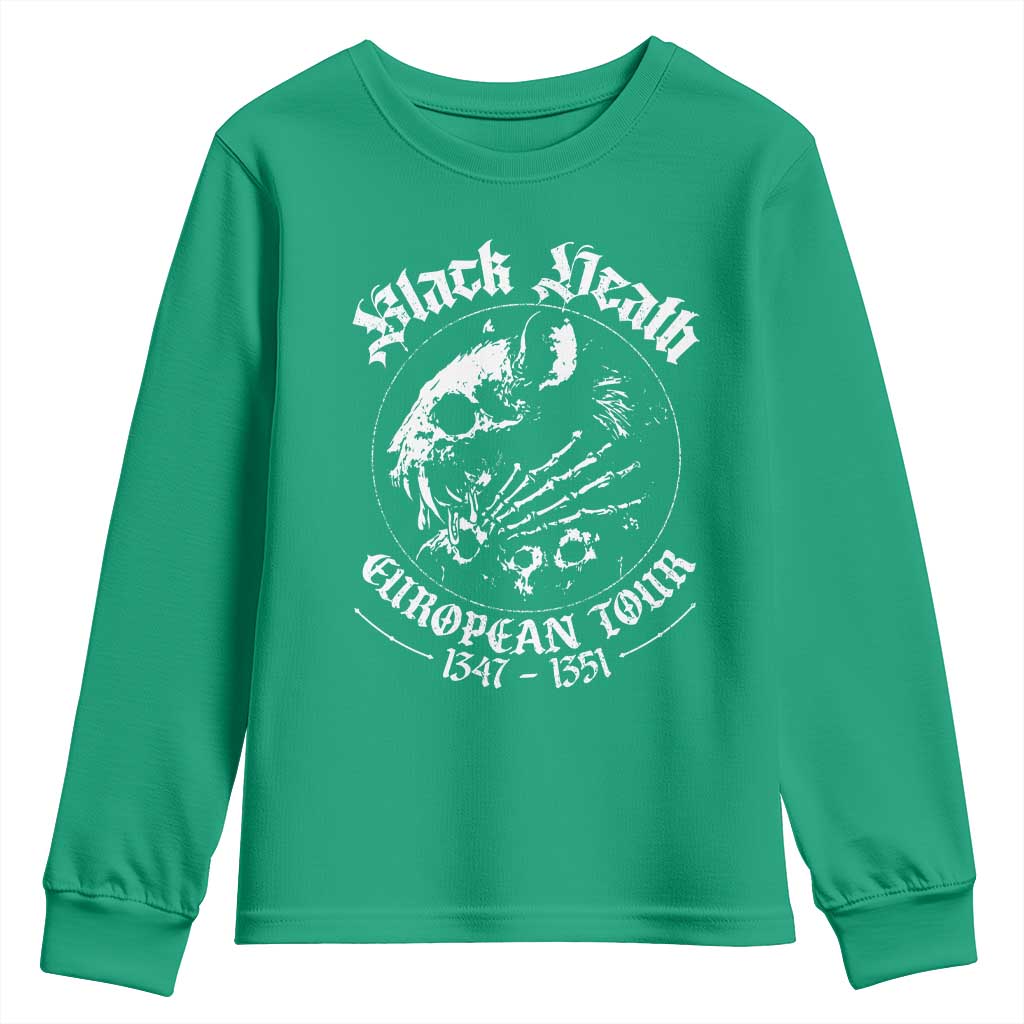 Plague Rat Youth Sweatshirt Black Death European Tour Medieval History Goth - Wonder Print Shop