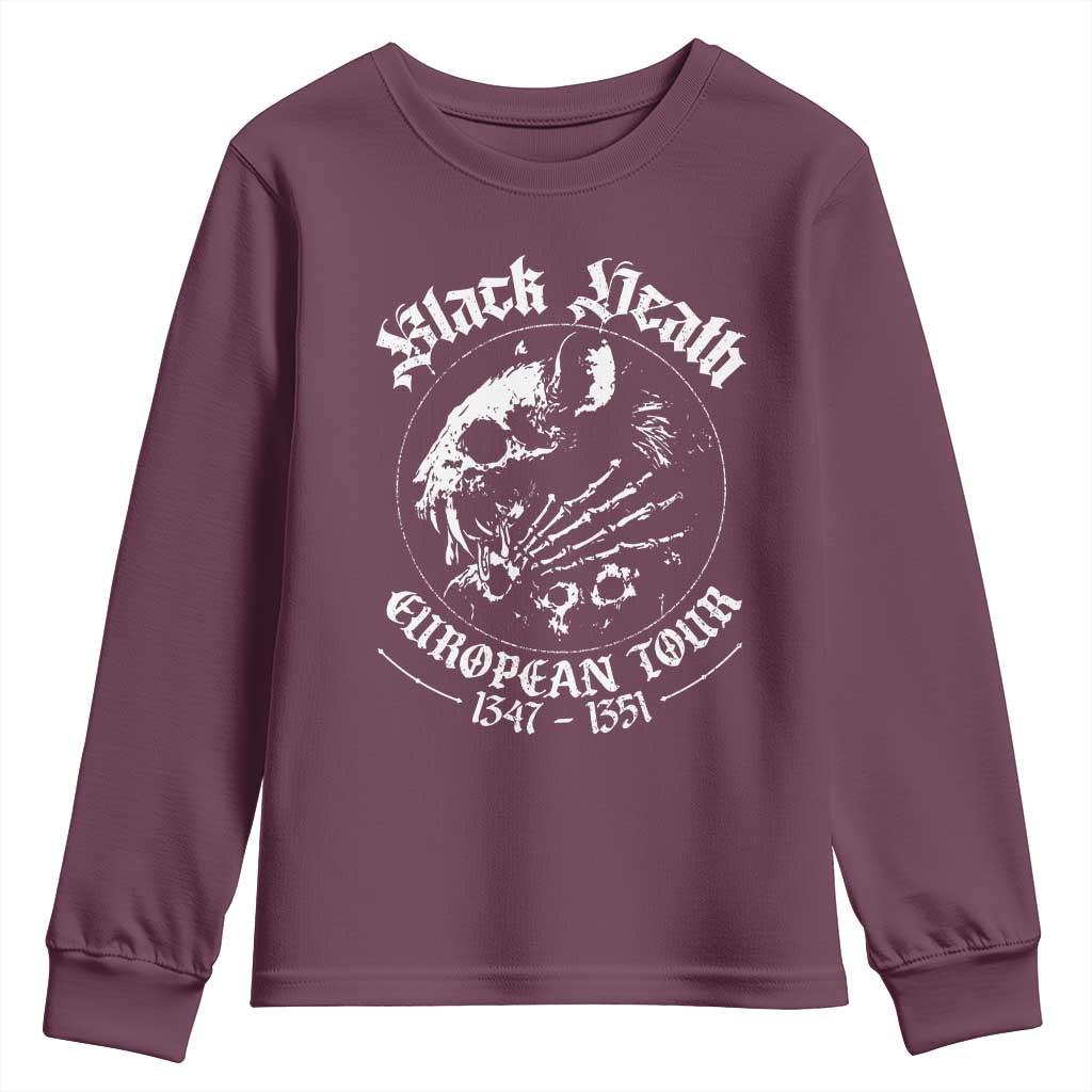 Plague Rat Youth Sweatshirt Black Death European Tour Medieval History Goth - Wonder Print Shop