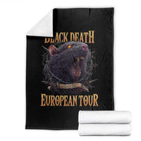 Black Death European Tour Throw Blanket Plague Rat Medieval History Alternative Art - Wonder Print Shop